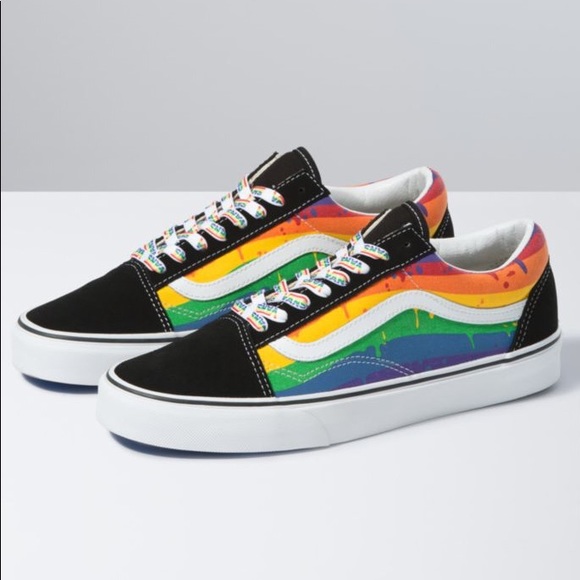 chaussures rainbow drip old skool vans انواع السلايم chaussures rainbow drip old skool vans انواع السلايم